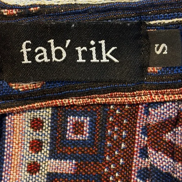 fab'rik Black & Multicolor Aztec Patterned Skirt - Picture 12 of 16